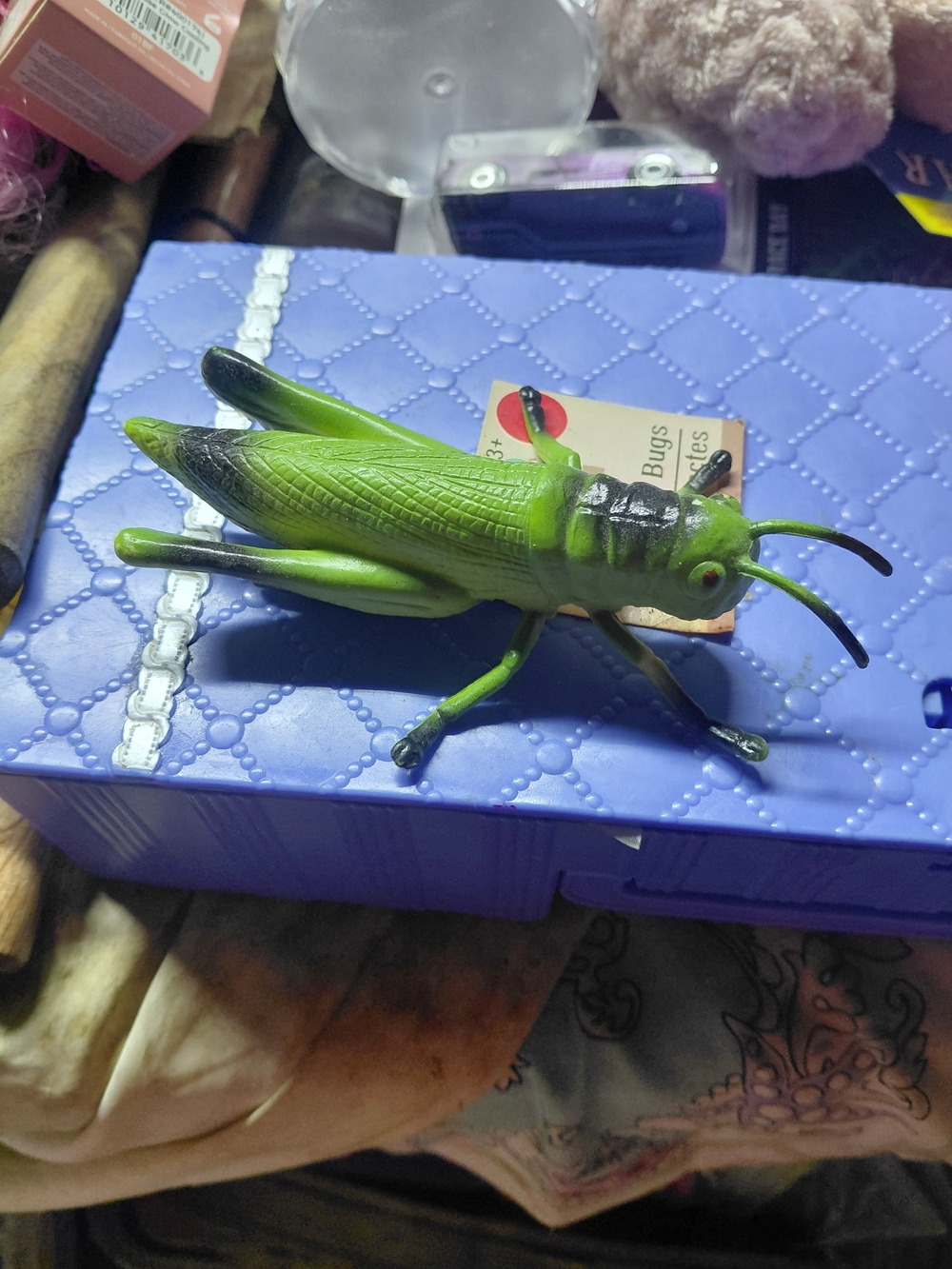 Green Grasshopper Action Figure Toy for Kids – Realistic Playset Accessory